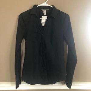 NWT H&M black button down